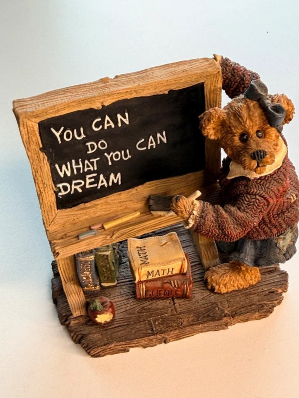 Boyds Bears Ms Appleby It’s Elementary Teacher Bearstone Figurine Box sku09